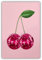 Retro-Discokugel-Poster, Motiv: Kirschen, Rosa, lustig, trendig, Wandkunst, Kirsche, Poster, Zimmer, Ästhetik, Mädchenzimmer, Bar, Wagen, Wohnzimmer, Esszimmer, Wandkunstdruck, dekorative Leinwand,