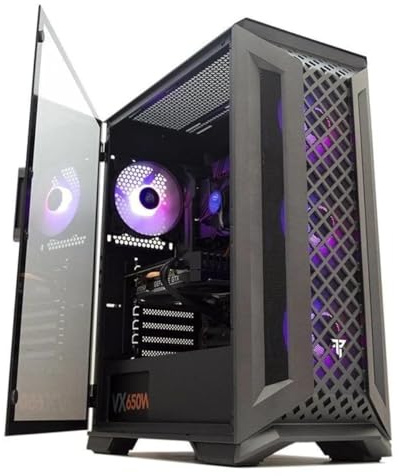 Tempest Mirage Caja PC ATX/Micro ATX/ITX/E-ATX, RGB, USB 3.0, 4 Ventiladores Incluidos, Cristal Templado con Bisagras, Torre PC Gaming