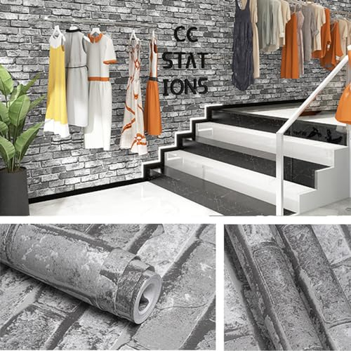 Homemari 3D-Tapete, Selbstklebende Tapete, Rasch Tapeten für Wohnzimmer, Schlafzimmer oder Küche, Steinoptik, 0.53 x 9.5 m