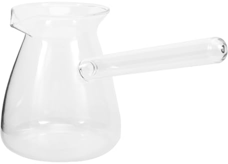 IMIKEYA Milchkännchen Aus Glas Transparenter Messbecher Mit Seitengriff Für Kaffee Milch Honigsauce Und Aufschäumen Glaskrug Zum Gießen Und Servieren Für Küche Und Café