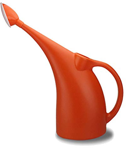 LOYUYU 2L Réservoir d'eau en Plastique Petite Plante De Jardin Intérieure Et Extérieure Légère Et Mignonne, Réservoir d'eau avec Pomme De Douche Couleur Orange