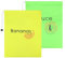 Bekecidi Yellow Banana Bag and Green Lettuce Bags, Vegetable Storage Bags Reusable Produce Bags Banana Keep Fresh Drawstring Storage Bag Prevents Odor for Fruits and Vegetables, 35x27.5x1cm