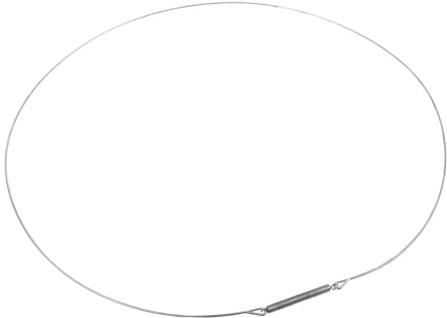 Anello di Tenuta Porta Lavatrice in Acciaio Inox 34cm Argento | Morsetto Elastico per Guarnizione, Adatto a Lavatrici a Carica Frontale e Tamburi, Montaggio Semplice