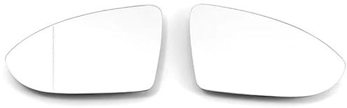 Cristal Espejo Lente Cristal Espejo Retrovisor Transparente Calentado para Golf 7 MK7 / MK7.5 para GTI para GTD 2012-2021 para Reemplazo Touran 5T Espejo retrovisor Vidrio