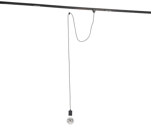 1-Phasen-Schienensystem Pendelleuchte Aufhängeset - Schwarz