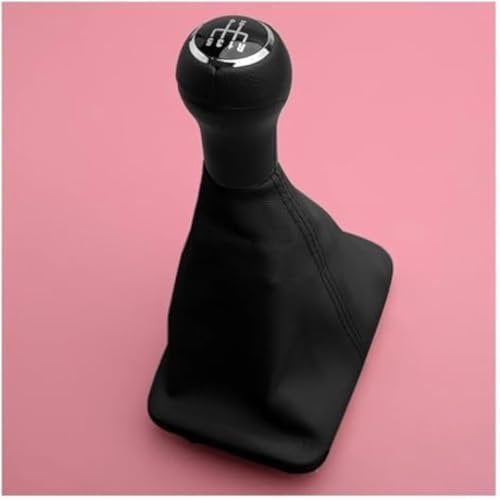 KDZDJH Schaltknauf Für VW Beetle 1998-2002 2003 2004 2005 2006 2007 2008 2009 2010 1C0711113N Universal Leder Manueller Schalthebel Geschwindigkeit Auto Schaltknauf Ersatz Schaltknüppel