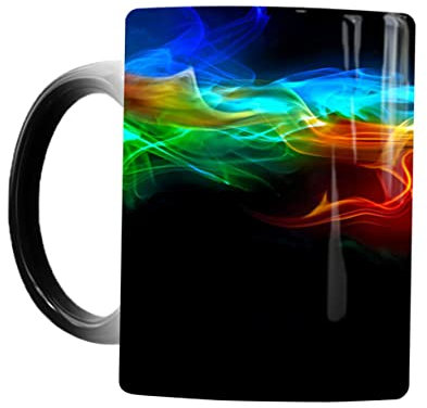 Cabilock Termo Taza Café Personalizada Cerámica Sensible Al Calor Para Helado Té