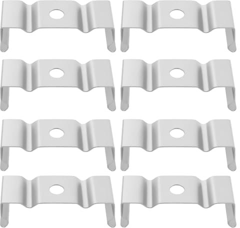YINETTECH 50 Stück 31 Mm T5 LED-Glühbirnen-Clips-Halter für Lampenfassung LED-Deckenleuchte mit Aluminiumkanälen