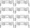 YINETTECH 50 Stück 31 Mm T5 LED-Glühbirnen-Clips-Halter für Lampenfassung LED-Deckenleuchte mit Aluminiumkanälen
