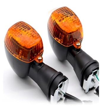 JIANYISR Blinker Motorrad Für K&awasaki Für ZX600 Ninja ZX-6R ZX-9R ZXR400 KLE 250/400/500 ZX900 ZX-7 ZX7R Front Blinker Licht Motorrad(Yellow)