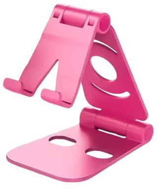 sodeber Supporto da tavolo per telefono tablet per guardare video dal vivo portatile pieghevole dock stand angoli regolabile in altezza