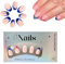 Ongles Autocollants Courts - 24 Pièces Forme Amande Décor Fête Nationale Étoiles Drapeau - Extrémité Nude Drapeau Plein Revêtement Décor Étoile Soin Beauté Salon Filles Printemps