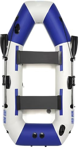 DETMOL Aufbelasbares Schlauchboot, Fischerboot Mit Pumpe, Schlauchboot 360 cm Für 8 Personen - Paddelboot Aufblasbar - Bis 600 Kg 360 X 140 cm
