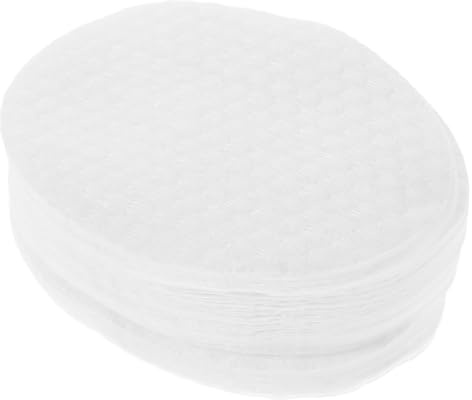 1200 Stück Gesichtspeeling Pads, Ovale Einweg Pads aus Vlies, Weiß