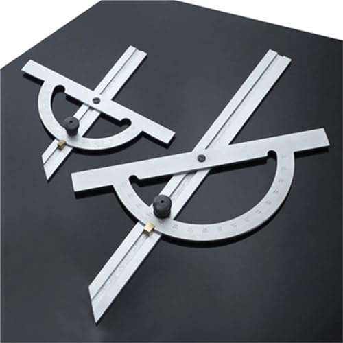Winkelmesser, Edelstahl-Winkelmesser, verstellbar, 10–170 °, Winkelmesser, Messwerkzeuge, Messschieber aus Edelstahl(Sealing length 300mm)