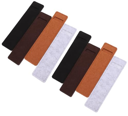 Filz Federmäppchen für Schüler 8 Stück-pack Stifteetui Schulanfang Deko | Felt, Fransfest und Schützend, Minimalistisch für Home und Work, als Freunde und Studenten