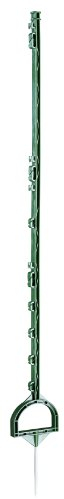Kerbl Lot de 5 pieux en Plastique avec étrier Vert 158 cm