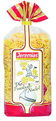Jeremias Fußballnudeln, Family Frischei-Nudeln, 4er Pack (4 x 500 g Beutel)