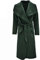 New Ladies Kim Kardashian Inspired Oversized Waterfall Belted Coat Jacket Khaki Green