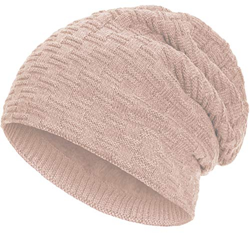 Compagno Gefütterte Mütze Herren Damen Wintermütze Beanie Strickmütze Winter Weihnachten Haube Hat Cap Männer Frauen