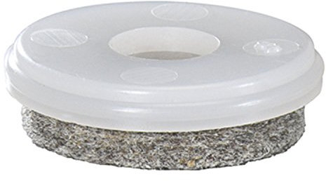 Wagner QuickClick Einsatz Möbelgleiter Ultrasoft zum Aufdrücken ø 40 mm, Natur, 4 Stück