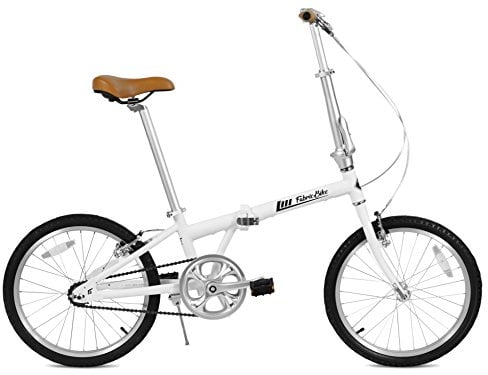 FabricBike Klappfahrrad, Alu-Rahmen, Single Speed, 3 Farben (Matte White)