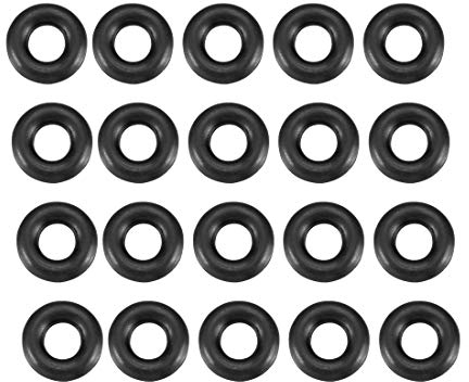sourcing map Joints toriques en caoutchouc nitrile 9 mm OD 4 mm ID 2,5 mm de largeur, joint d'étanchéité métrique, lot de 20
