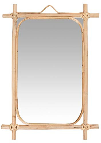 IB Laursen Miroir avec bord en bambou 35,5 x 22 cm