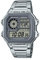 Casio Men Digital Quartz Watch with Stainless Steel Strap AE-1200WHD-7AVCF