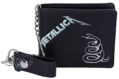 Nemesis Now Officially licensed Metallica Black Album Wallet with Chain,11cm