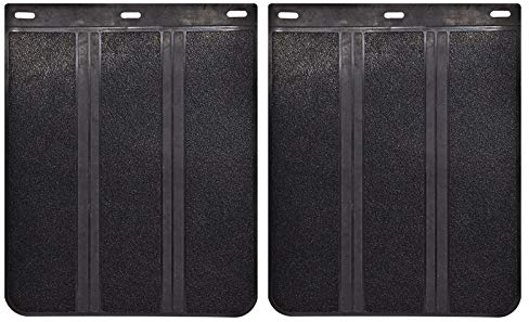 Set di 2 parafanghi universali in gomma resistente, per pickup SUV furgoni minivan camion camper SUV semi-camion, 4 x 4, 4 ruote motrici, paraspruzzi fuoristrada trappole sporche 38,1 x 30,5 cm