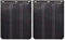 Set di 2 parafanghi universali in gomma resistente, per pickup SUV furgoni minivan camion camper SUV semi-camion, 4 x 4, 4 ruote motrici, paraspruzzi fuoristrada trappole sporche 38,1 x 30,5 cm