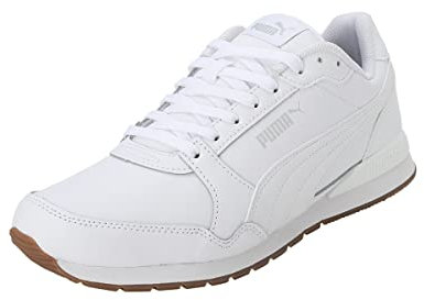 PUMA St Runner V3 L, Zapatillas Deportivas Unisex adulto, Puma White-Puma White-Gum, 38.5 EU