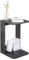 RICOO Kleiner Beistelltisch Holz 39 x 62 x 39 cm Couchtisch klein in Betonoptik Grau – WM044-BG, Konsolentisch, Wohnzimmertisch für Couch, Kleiner Tisch, Mini Tisch klein, Sofatisch in C-Form