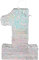 Boland - Zahlen Pinata, Größe 40 x 28 x 8 cm, holografische Ziffer, Nummer, Silber, Jubiläum, Geburtstag, Dekoration, Party-Spiel