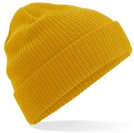 Beechfield B50N Organic Cotton Beanie - Mustard