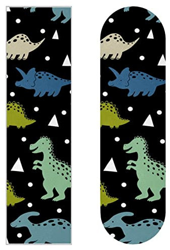 Dinosaur Vector Skateboard-Griptape, Schleifpapier, Longboard, Aufkleber, Scooter, Deck, Sandpapier, 2 Stück