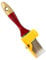 Edger Paint Brush,Variety Angle Paint Brushes Edging Tool for Cabinet Decks Fences Interior Exterior and Commercial Paintbrush with 1.5 Inches Solid Wood Handle, Red, 1pcs