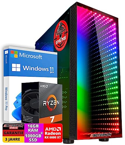 ScreenON - Ryzen 7 5800X - 1TB M.2 - RX 6600XT - Gaming PC A40143 - WiFi