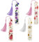 Lesezeichen, Getrocknete Blumen Harz Lesezeichen,Kaluofan 4PCS Lesezeichen Personalisiert, Bookmark, Quaste Nettes Lesezeichen, lesezeichen mädchen, Lesezeichen Aus Natürliche Getrocknetem Blumenharz