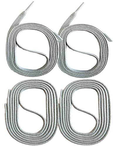 SNORS 2 paia di lacci cerati, rotondi e piatti, 18 colori, 45-150 cm, resistenti agli strappi, stabili, in cotone, per lavoro, scarpe in pelle, stivali, grigio chiaro, 90cm RUND 3mm