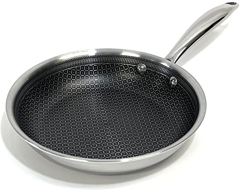 Lexi Home Tri-ply 8 Stainless Steel Scratch Resistant Nonstick Frying Pan