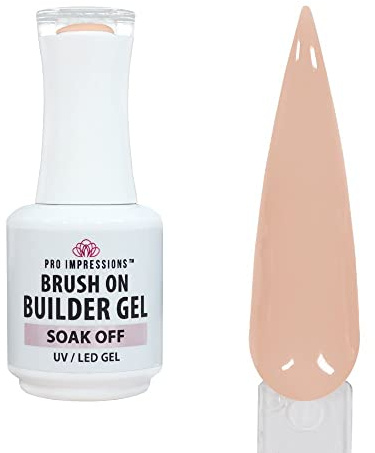 Pro Impressions - Premium Brush on Builder Gel - Sophia - 15ml (BIAB, Hard Gel, Polish, UV LED Nails)