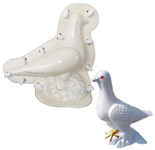 Stampo per statua in cemento, stampi in cemento per animali, stampo per statua da giardino in cemento per decorazione del giardino, stampo per calcestruzzo unico EAIVENY (uccello)