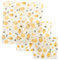 BESTonZON DIY Beeswax Wraps for Reusable Food Storage Beeswax Cotton Wraps for Bread Snacks Sandwiches
