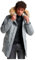 Superdry Everest Faux Fur Hooded Parka Veste, Gris (Skylark Grey), L Homme