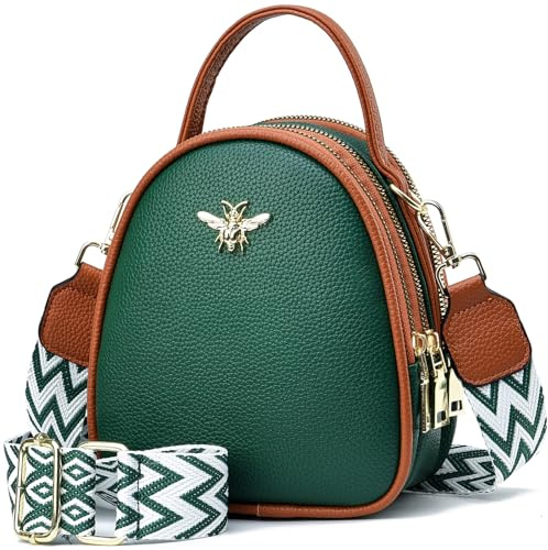 BAIKELI Petit sac à bandoulière léger pour femme, élégant, pour téléphone portable et portefeuille, Small