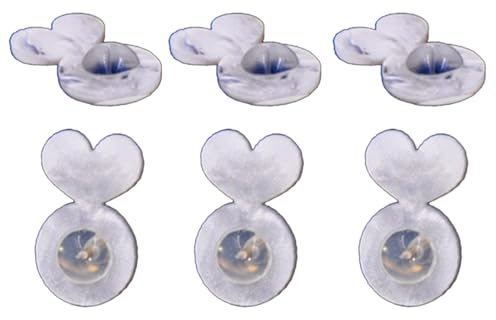Ohrringheber aus Acryl, für Ohrstecker, Ohrringheber für Ohrringe, Ohrläppchen, Ohrringheber für schwere Ohrringe, gemischte Farben, 6 Stück