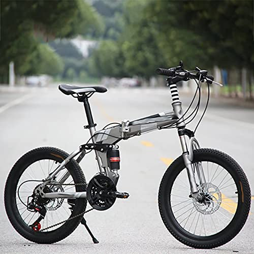 HJBFVXV Fahrräder Erwachsener Falten Mountainbike 20 Zoll Rad 24-Gang Variable Geschwindigkeit Fahrrad Männer Rennfahrt MTB Leichter Sport-Radfahren.(Color:C)