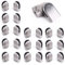 24 Edelstahl Glashalter Glasklemme Klemmhalter Flach Anschluss Glas Clamp 6-8mm Verstelbare Glashaterung Kit für Balustrade Treppe Handlauf